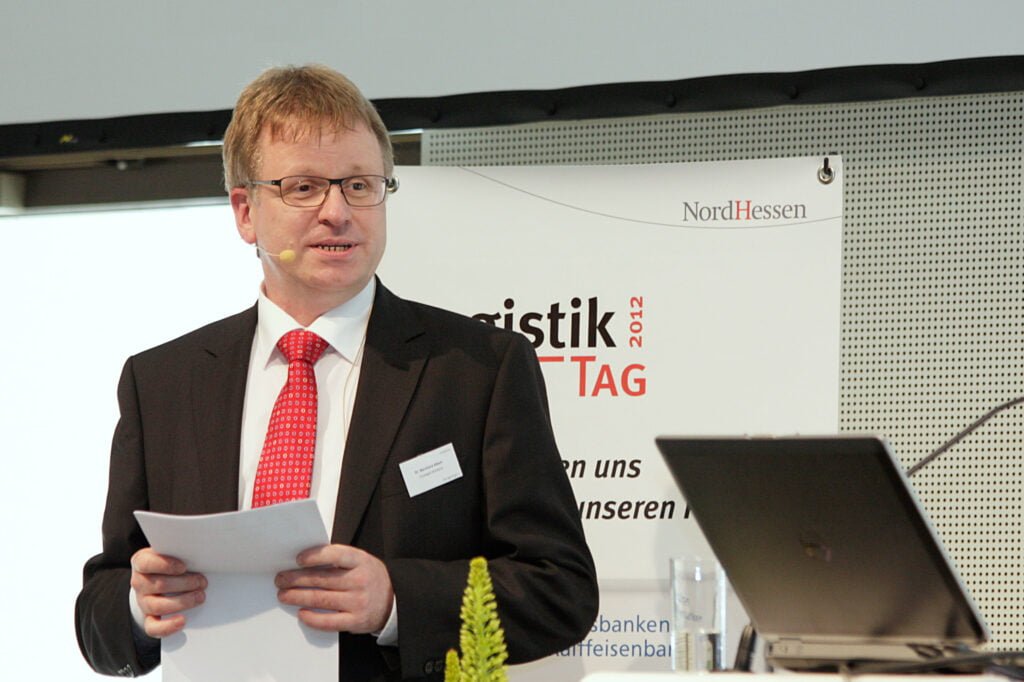 Bernhard Albert auf dem Logistiktag 2012 in Kassel (Bild: Erik Dachselt / Mainblick)