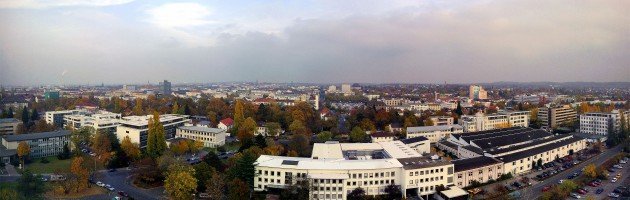 Blick vom Turm der Hochschule Darmstadt