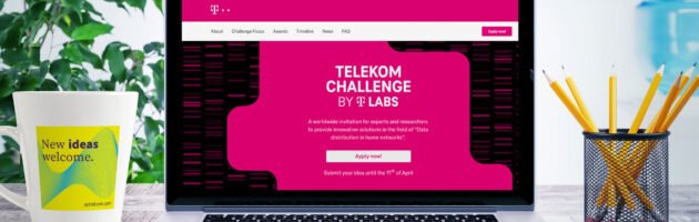 Website des Innovationswettbewerbs Telekom Challenge